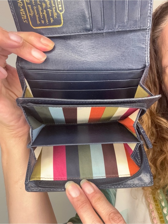 Coach Handbags - Coach Denim Legacy lining wallet EUC